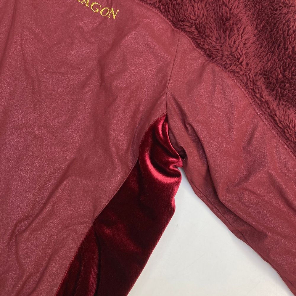 キャンペーン実施中！ サイズ 3 DANCE WITH DRAGON ダンスウィズドラゴン ハーフジップ 中綿ブルゾン レッド系 240101382946 ゴルフウェア レディース ストスト