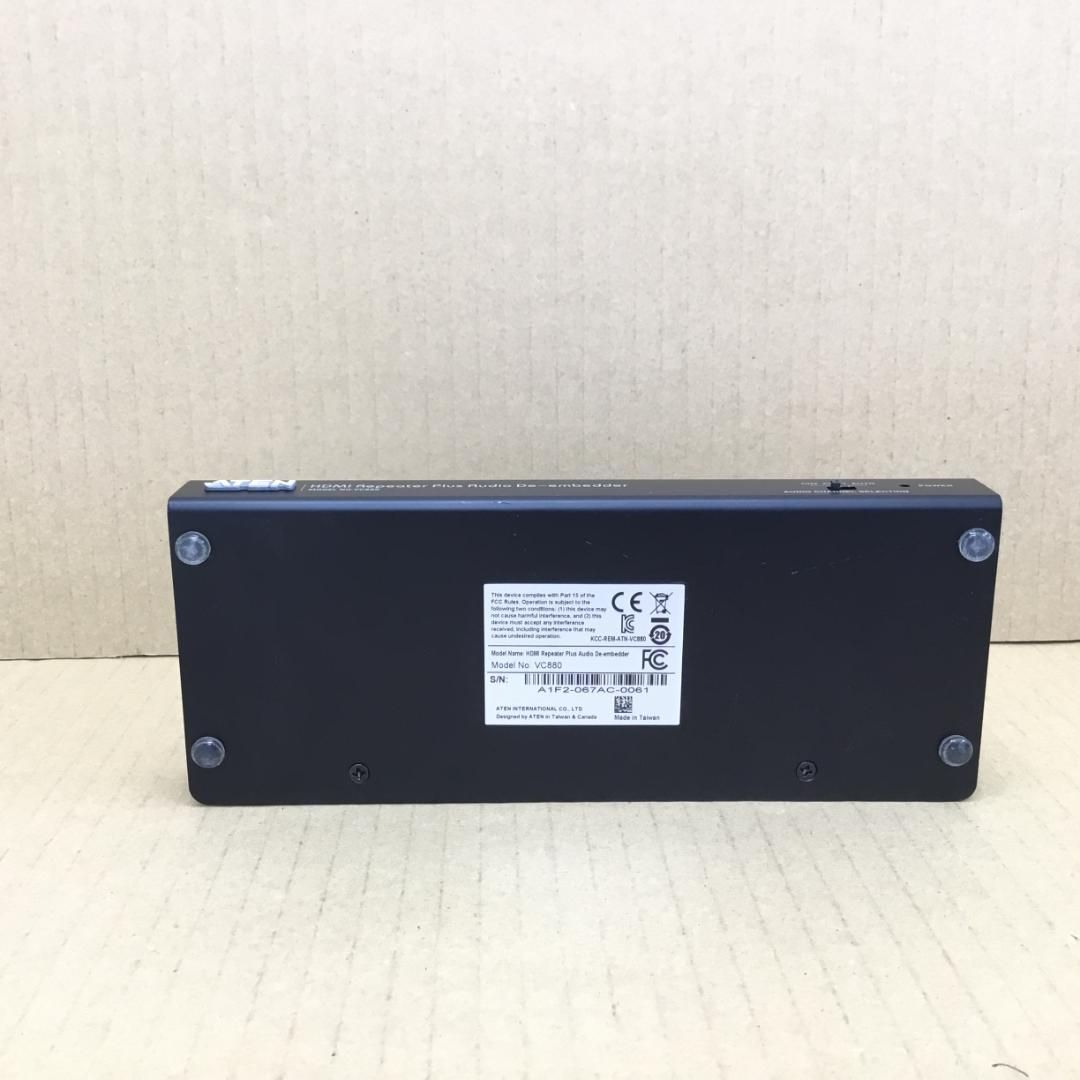 ＡＴＥＮ コンバーター VC880 HDMIオーディオディエンベデッダー ４K対応HDMIオーディオエンベデッダー⁄ディエンベデッター VC881
