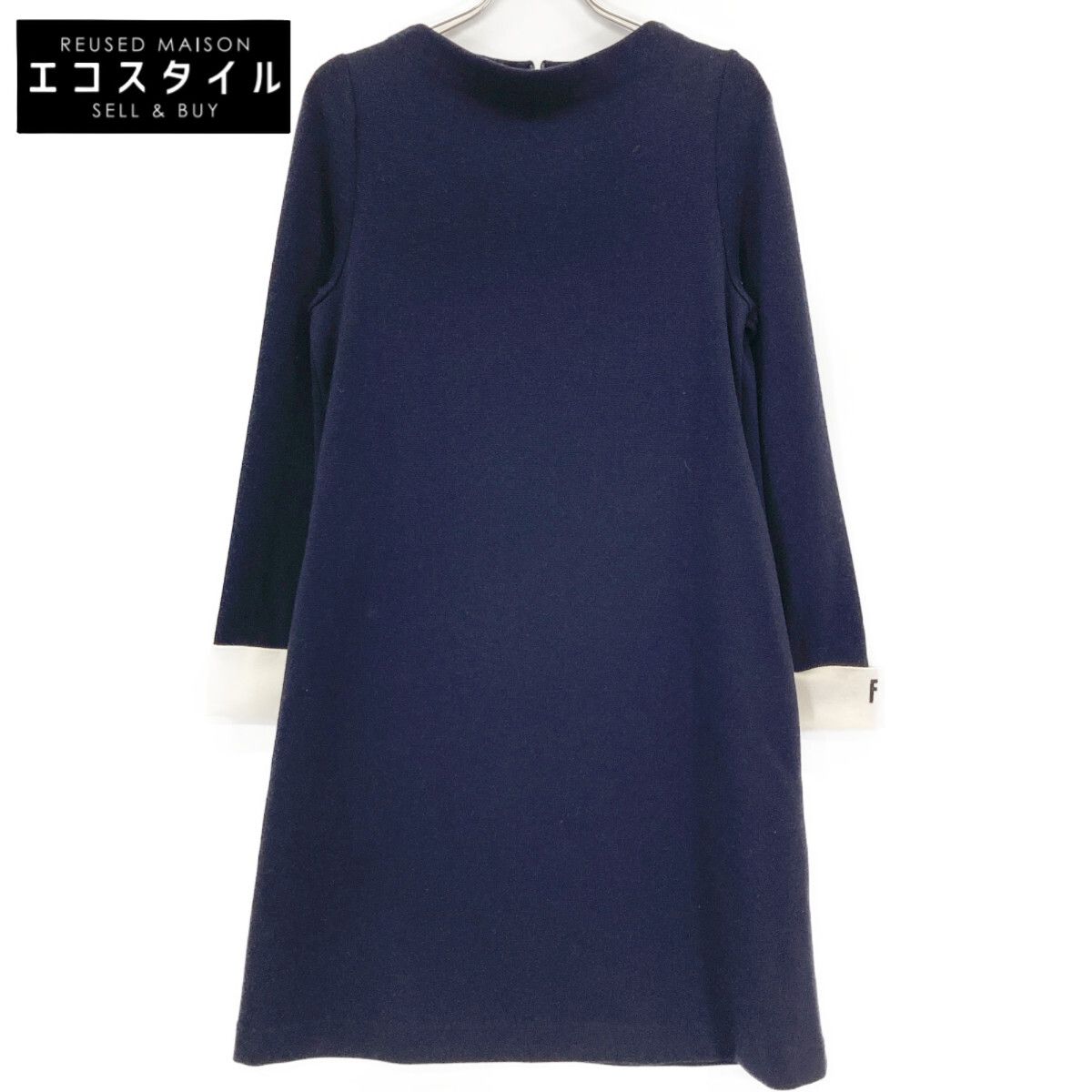 FOXEY BOUTIQUE フォクシーブティック 42319 ﾈｲﾋﾞｰ ﾆｯﾄﾄﾞﾚｽ ﾚﾀｰF ﾜﾝﾋﾟｰｽ 42