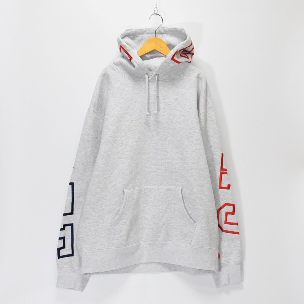 Supreme シュプリーム 22AW State Hooded Sweatshirt バックロゴ 刺繍 