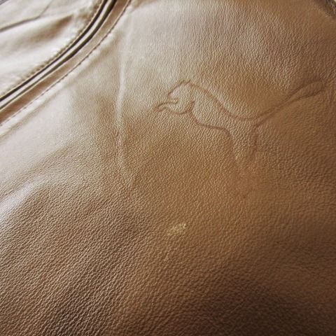 プーマ PUMA レザーブルゾン ジャンパー ジップアップ レザー 豚