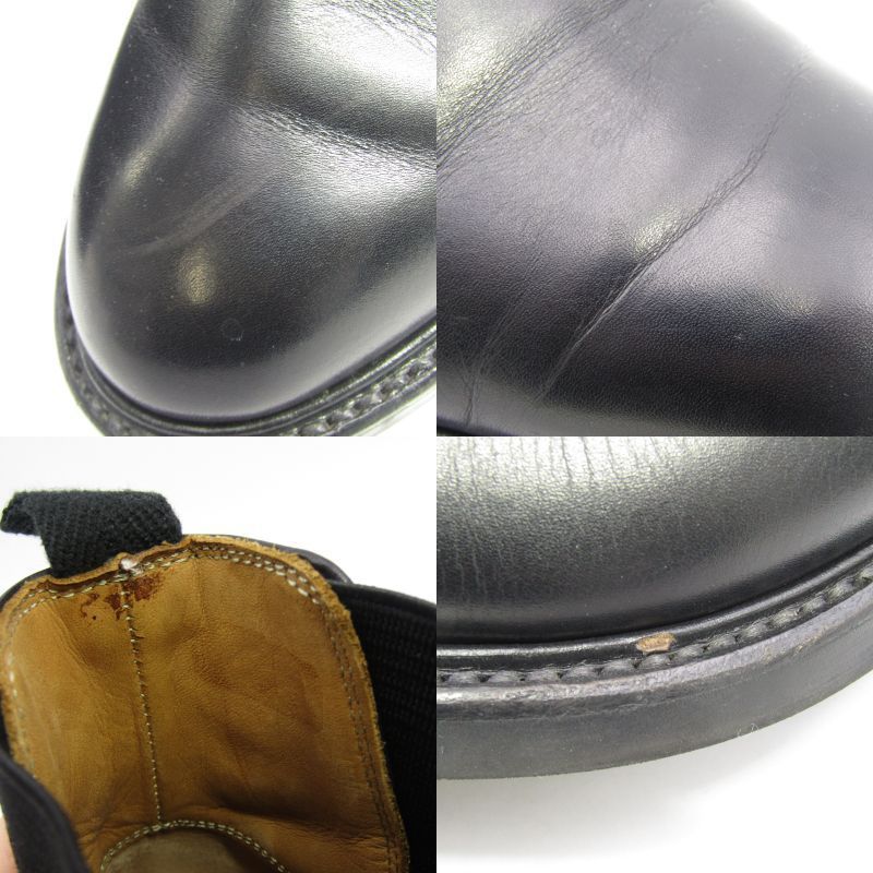 【卸し売り】 REGAL リーガル 24.5cm チェルシーブーツ 29R ショート サイドゴアブーツ 革靴 BLACK プレーントゥ ブラック 黒 35004831 ランニング