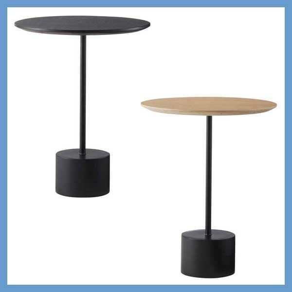 とブラックアイアンレッグのサイドテーブル W40×D40×H50cm