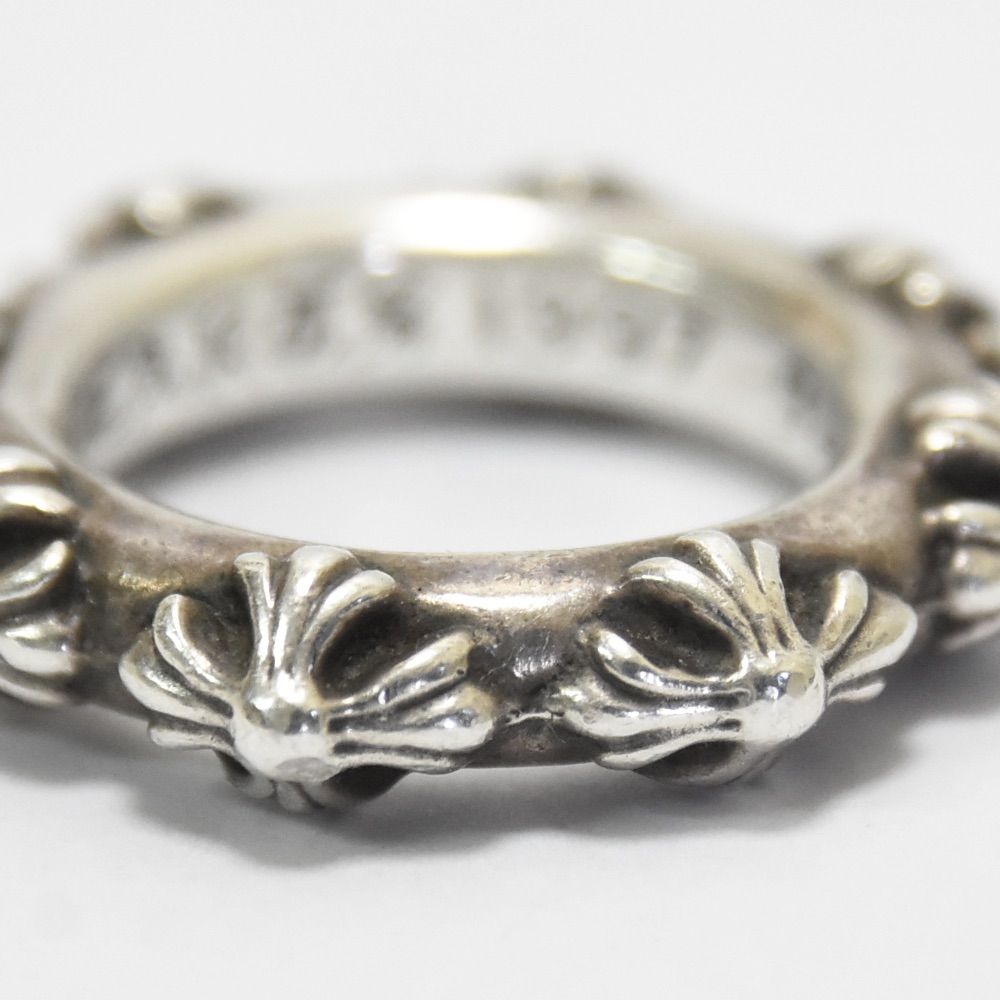 クロムハーツ CROSS BAND/クロスバンド 925シルバーリング CHROME HEARTS クロムハーツ（原本無） CROSS BAND RING クロス