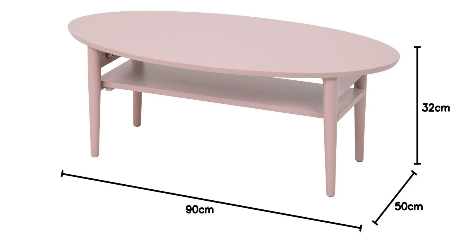 VT-7969SP スモ―キーピンク 幅90 コンパクト 一人暮らし 完成品 棚付き テーブル 折りたたみ ローテーブル 萩原 WWW_USTAUSTRALIA_COM_AU