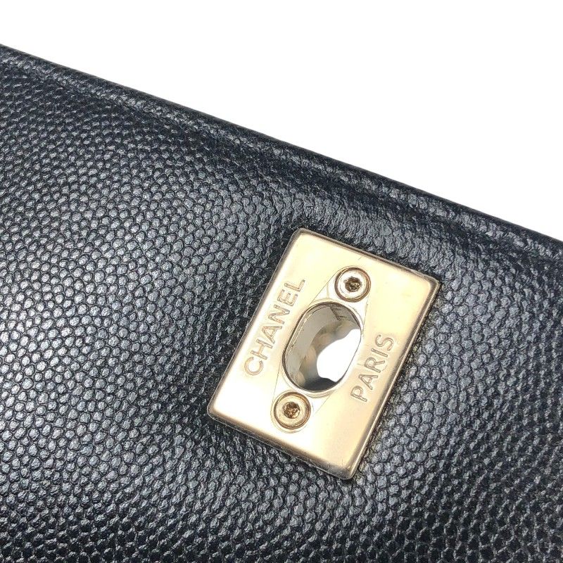 シャネル CHANEL ココハンドルXXS AS2215 ブラック ゴールド金具
