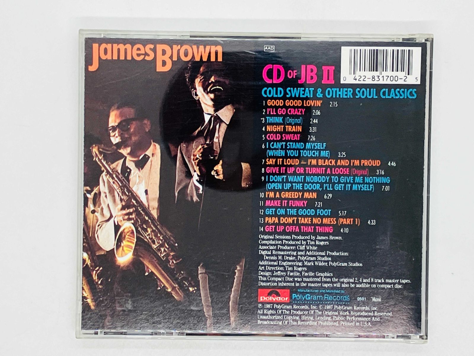 CD 全面蒸着仕様 James Brown - CD of JB II - Cold Sweat