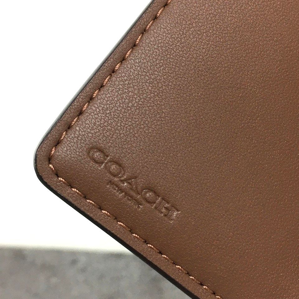 送料込み！ 未使用品 COACH ミディアムウォレット C0082 ブラウン 420  