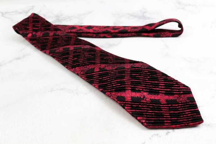 ステファノリッチ ブランド ネクタイ シルク ペイズリー柄 プリーツ