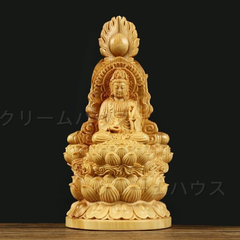 仏像 置物 オブジェ 彫刻 工芸品 厄除 木彫 開運 幸運 財運 金運 安産祈願 無病息災 子宝 健康運 インテリア リビング 玄関 リビング
