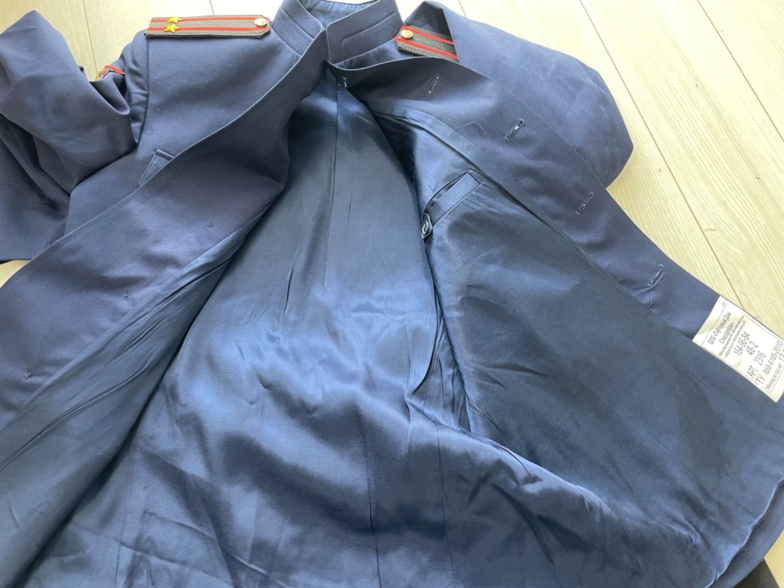 ソ連海軍 キーチェリ  大佐 第二次大戦中のソ連軍 NKVDの制服、階級章、兵科色 1940年