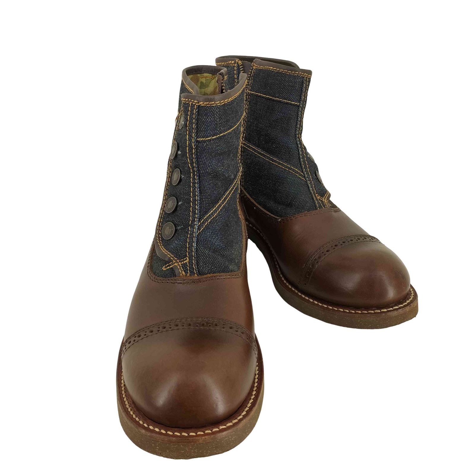 モモタロウジーンズ MOMOTARO JEANS monad デニムボタンブーツ メンズ
