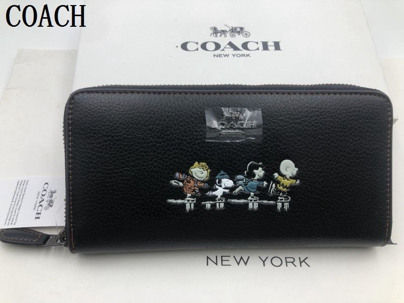 コーチ COACH 長財布 財布 ブラック シグネチャー アコーディオンラウンドジップウォレット メンズ  財布 贈り物 a213C 16122B新品 未使用  xj0001