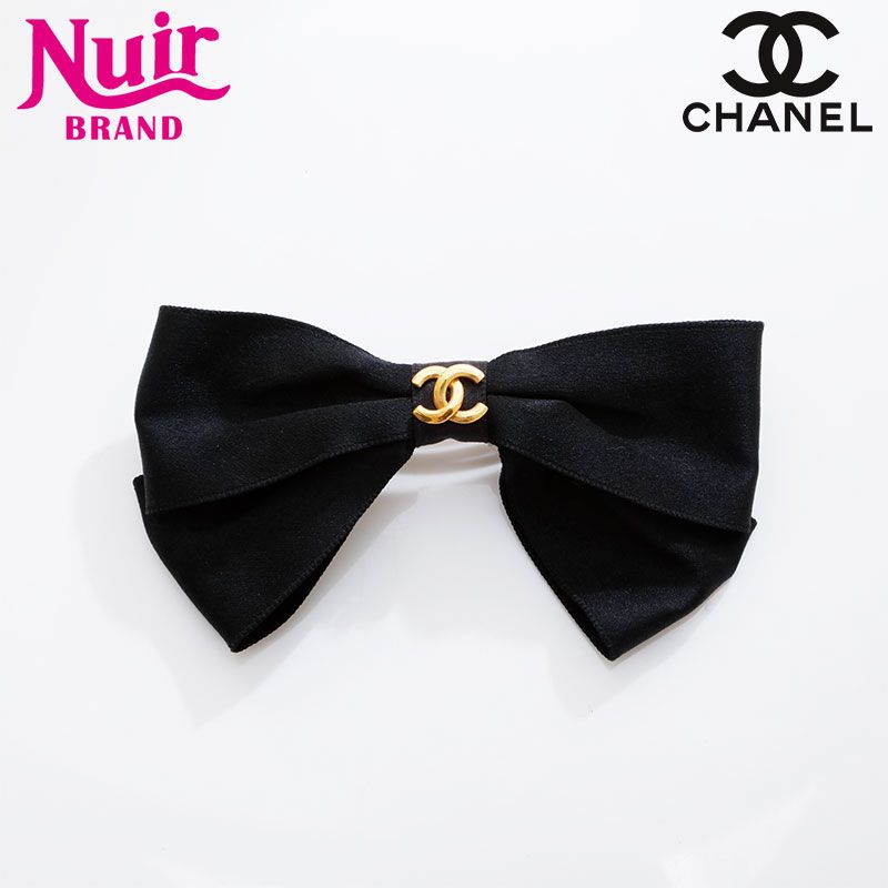 【ほぼ新品】シャネル　リボン　ココマーク　ヘアクリップ　アクセサリー　1578 CHANEL （新品・未使用品）シャネル ココマーク リボン りぼん