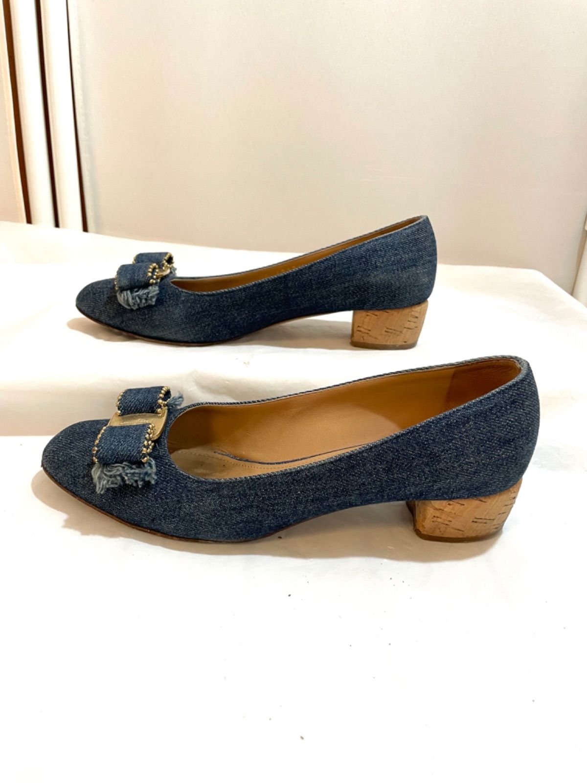 Ferragamo サルヴァトーレフェラガモ デニム パンプス シューズ