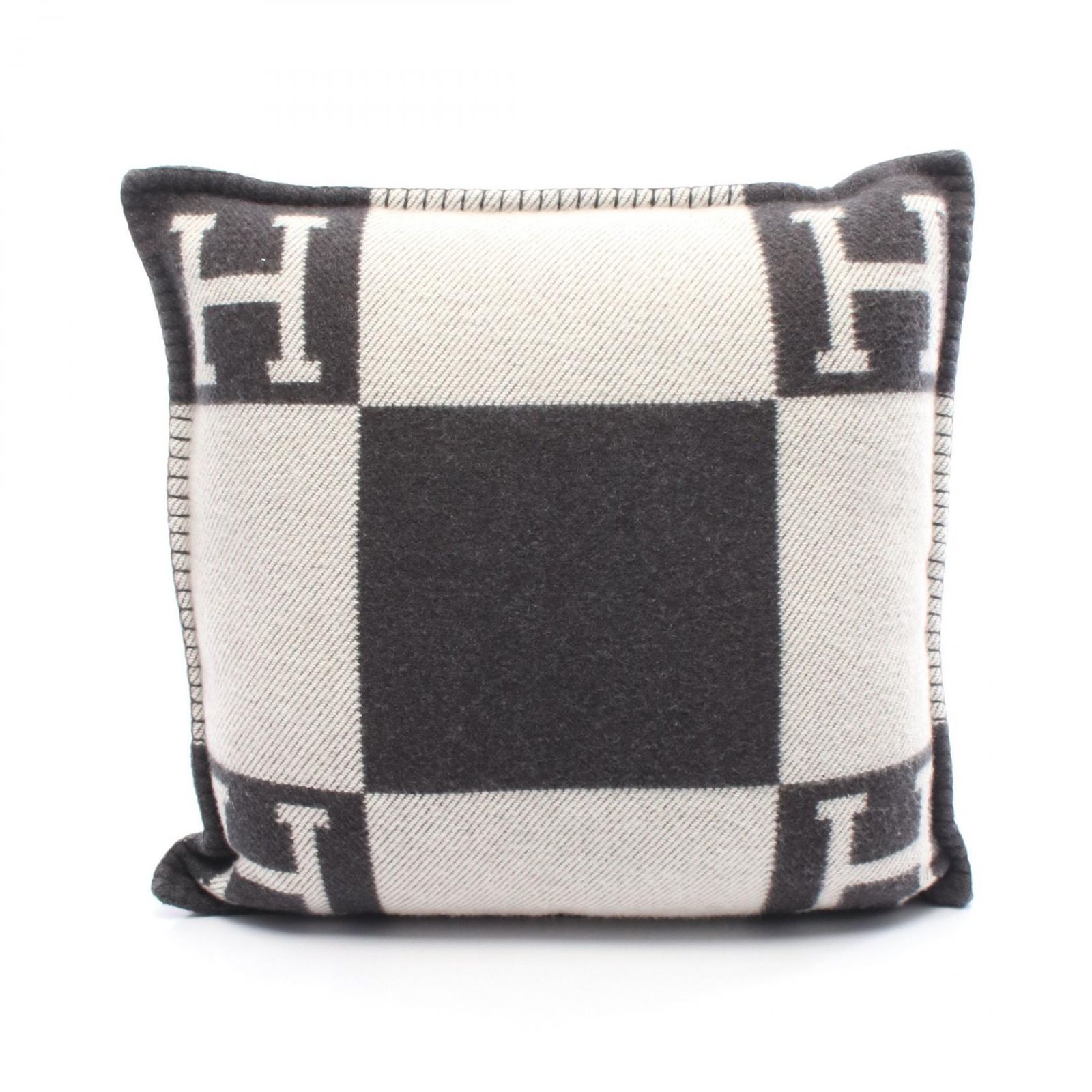 エルメス HERMES アヴァロンPM クッション エクリュ グリフォンセ ウール クッション ユニセックス