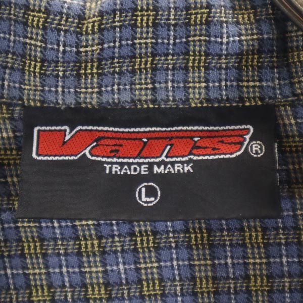 バンズ 90s オールド チェック ジップアップ シャツジャケット L