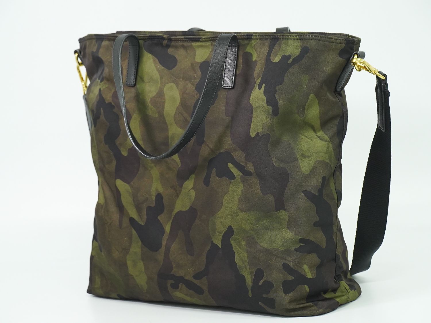 本物 プラダ PRADA カモフラージュ 迷彩柄 2WAY ショルダー