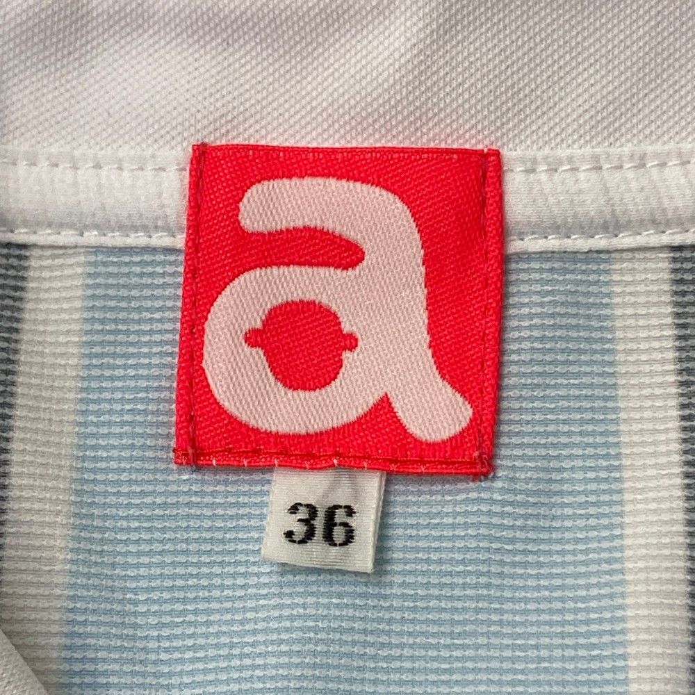 サイズ：36 ARCHIVIO アルチビオ ノースリーブポロシャツ レッド系