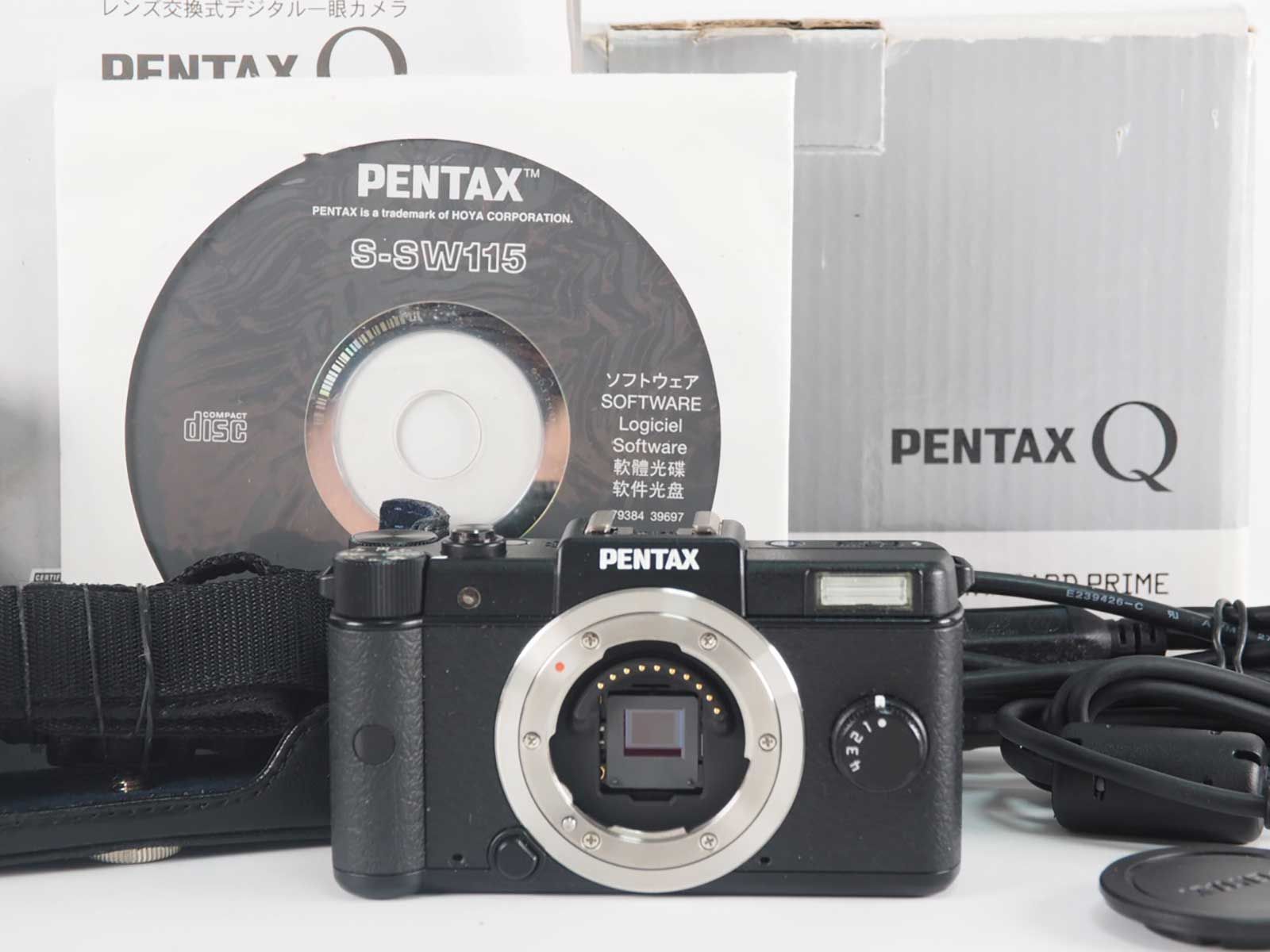 ペンタックス Pentax Q 12.4MP Digital Camera Black Body Only ペンタックス Pentax Q 12.4MP Digital Camera Black Body Only