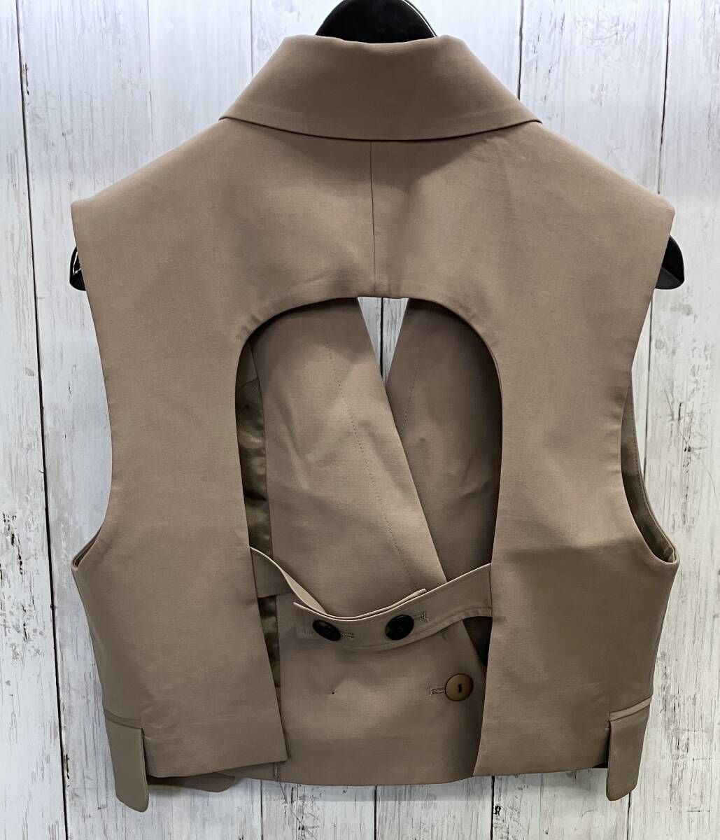 MAISON SPECIAL バックオープンショートジレ メゾンスペシャル