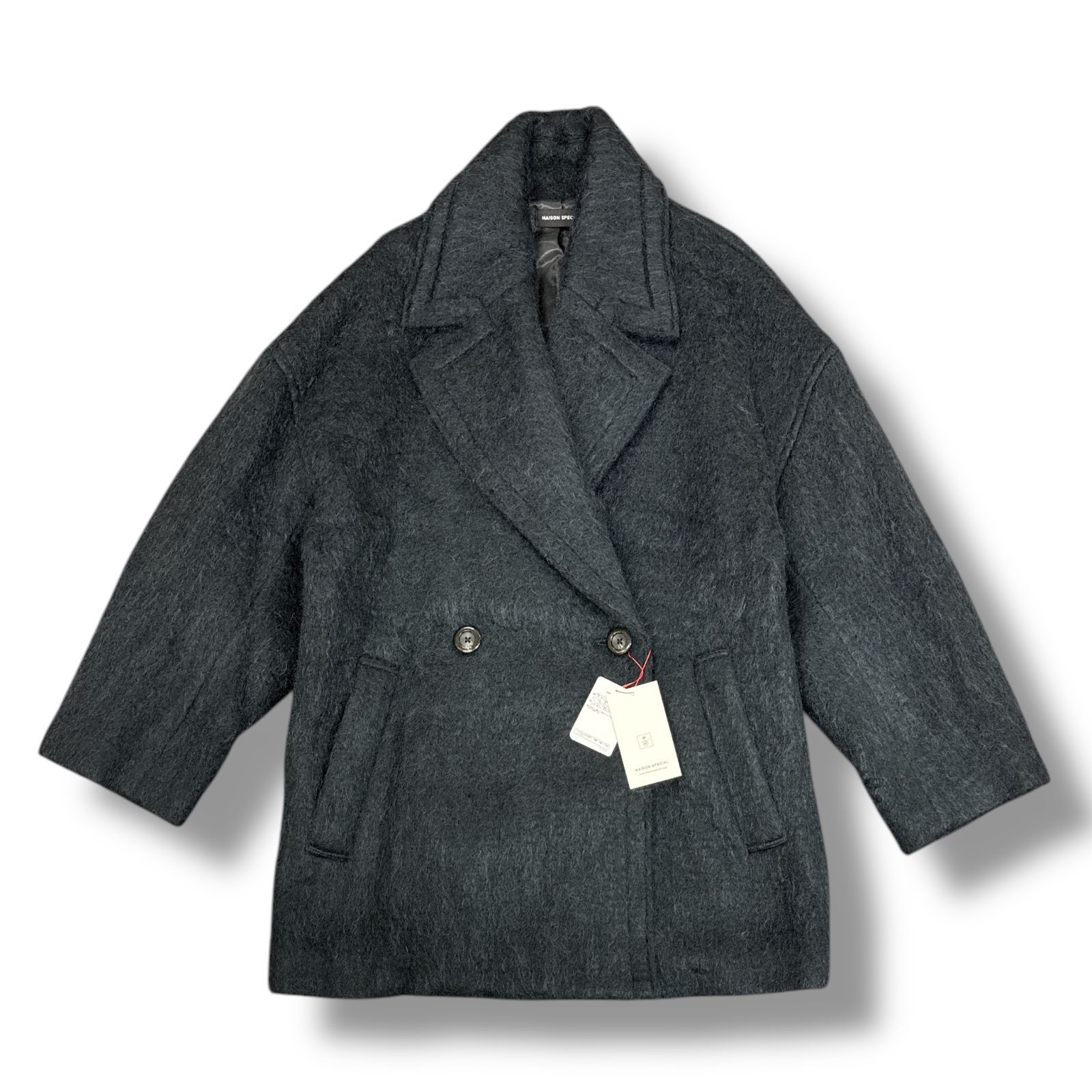参考上代44000円 未使用品 MAISON SPECIAL Mohair Shaggy Coat モヘヤ 