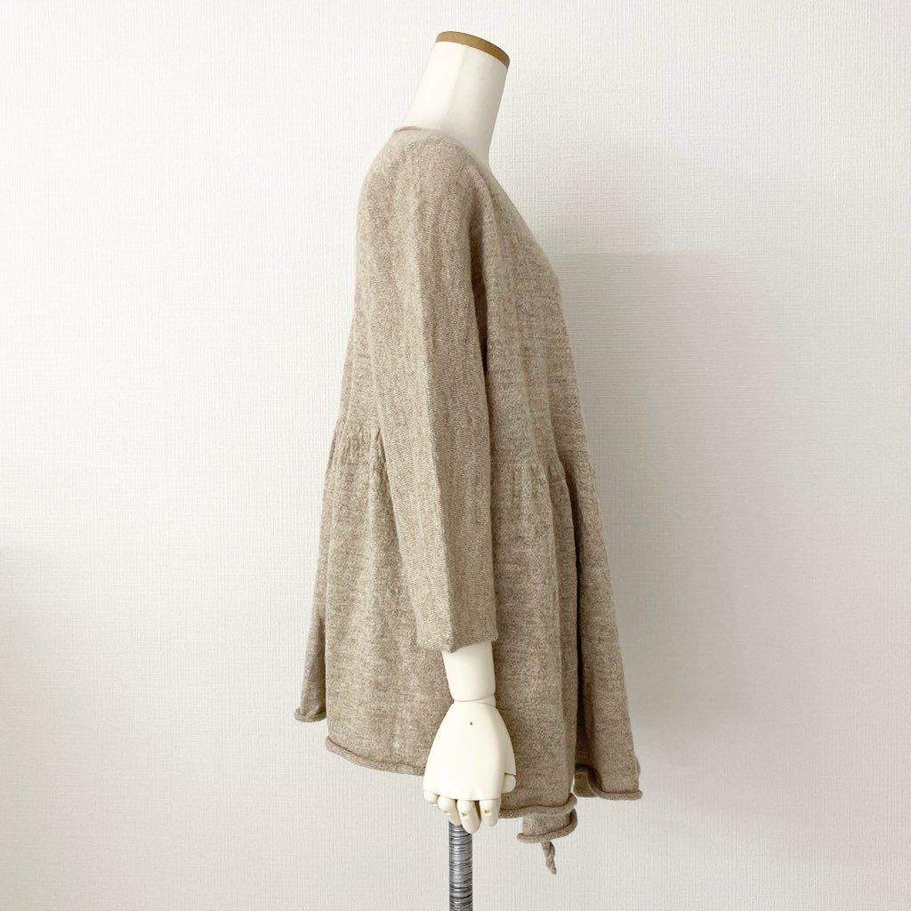 ローレンマヌージアンアルパカポンチョケープニット美品