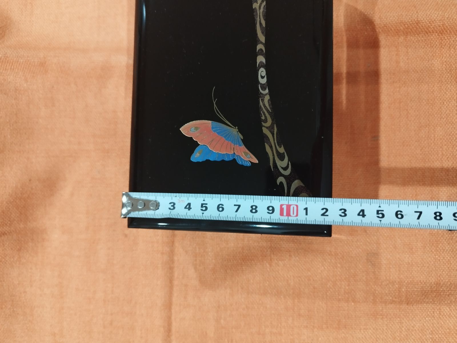 蒔絵　アクセサリーボックス 美品】会津塗 蝶蒔絵 ジュエリーボックス｜Aizu Lacquer Jewelry