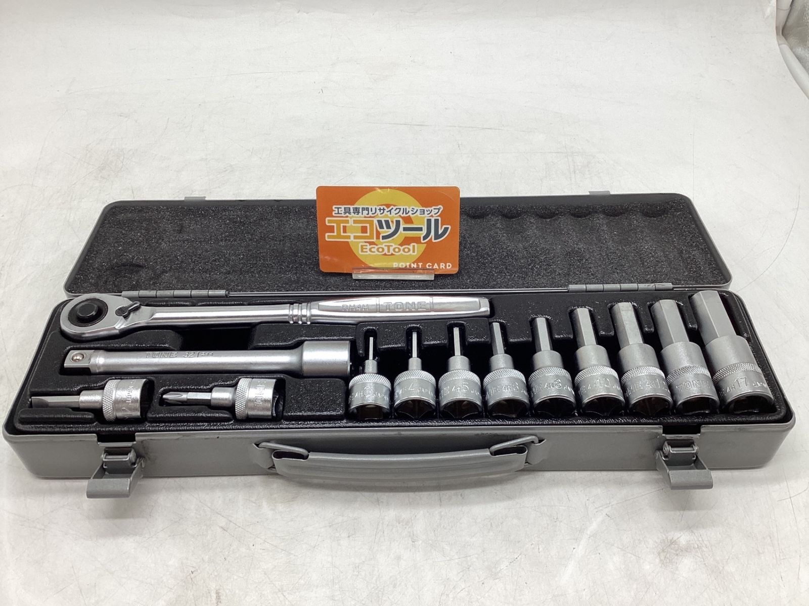 中古品】☆TONE/トネ 1/2ヘキサゴンソケットレンチセット 400M