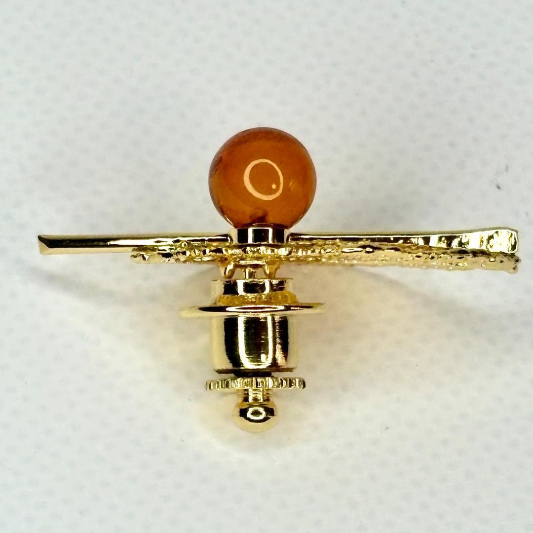 琥珀 ブローチ