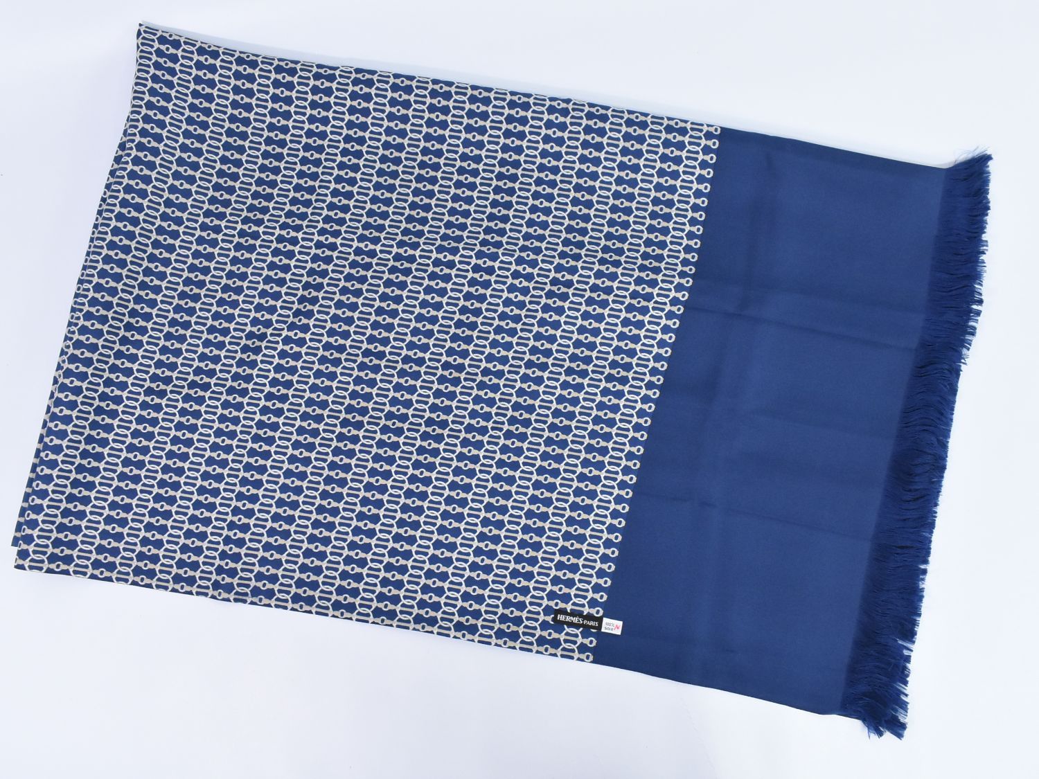 本物 エルメス HERMES 大判 ストール ショール マフラー シルク  