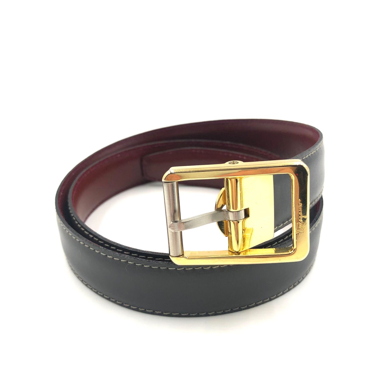 フェラガモ Ferragamo フェラガモ ヴァラ リボン ブラック ゴールド