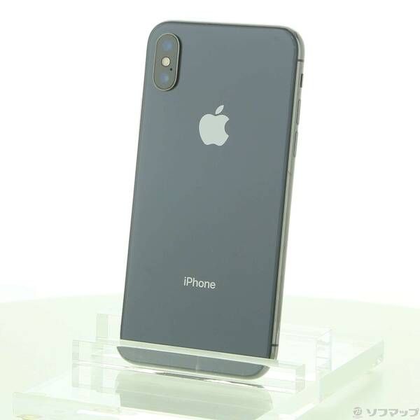 中古品〕 iPhoneX 256GB スペースグレイ NQC12J／A SIMフリー【258】