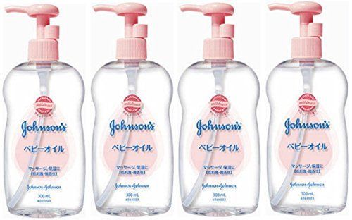 【まとめ買い】ジョンソン ベビーオイル 微香性 300mL×4個