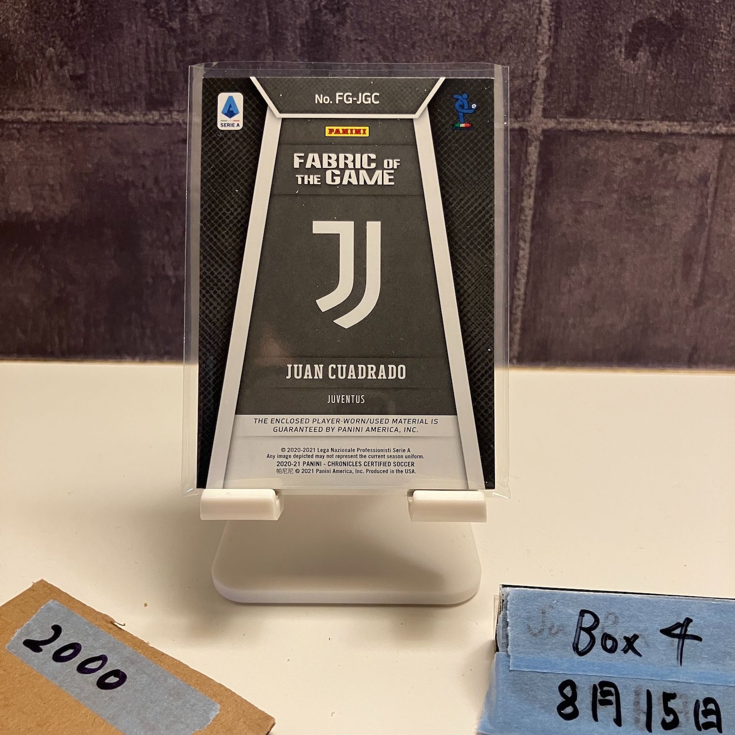 2020-21 Panini Chronicles JUAN CUADRADO 078/149 JUVENTUS