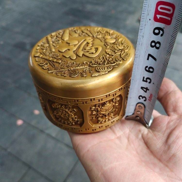 銅 細工 茶道具 香道具 蓋置 置物 八宝茶筒 銅製 | 金属工芸
