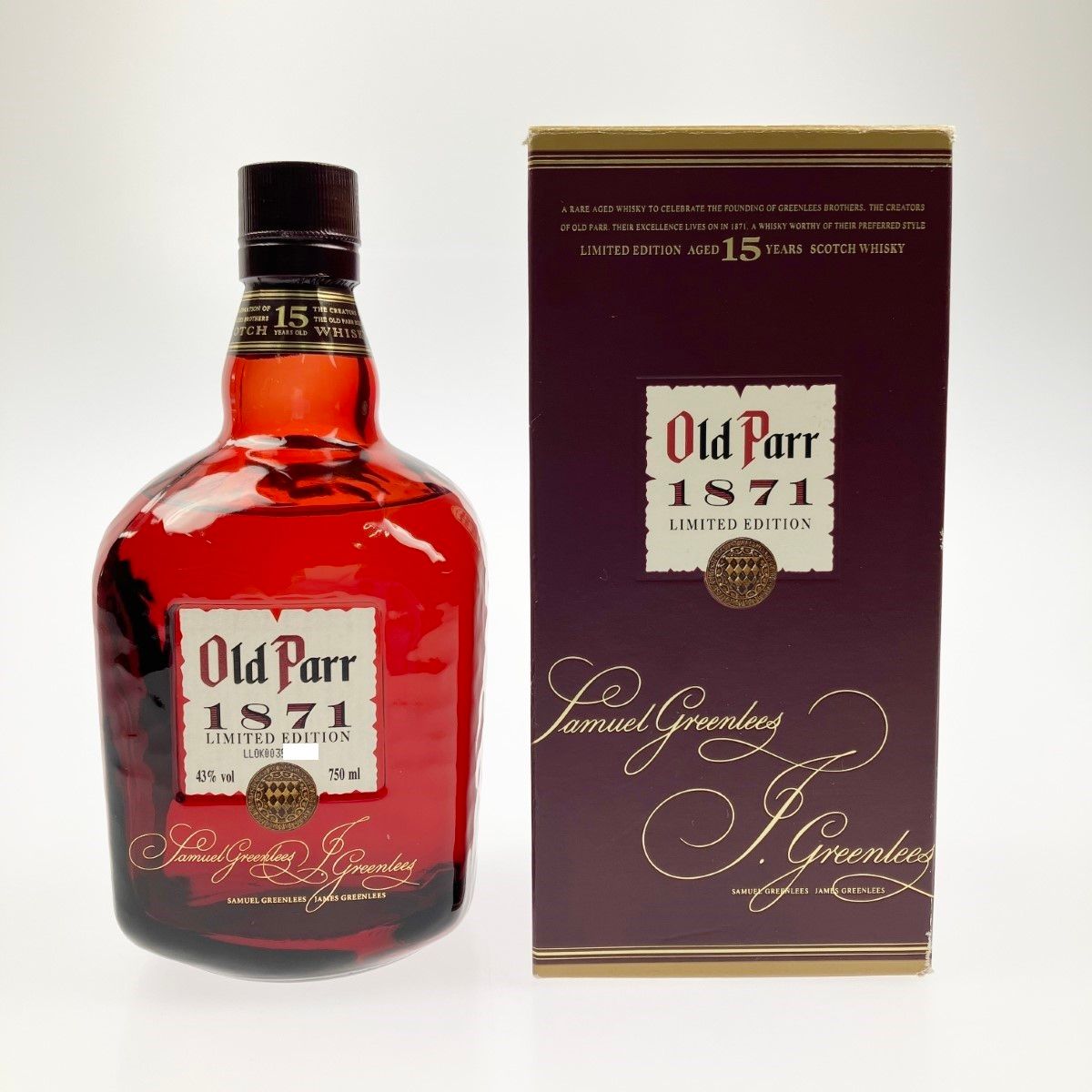 ▽▽ Old Parr 1871 LIMITED EDITION 15年 パー リミテッドエディション