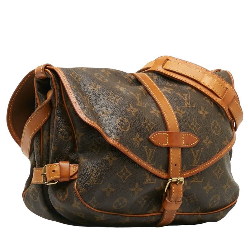 ルイ ヴィトン モノグラム ソミュール30 斜めがけ ショルダーバッグ