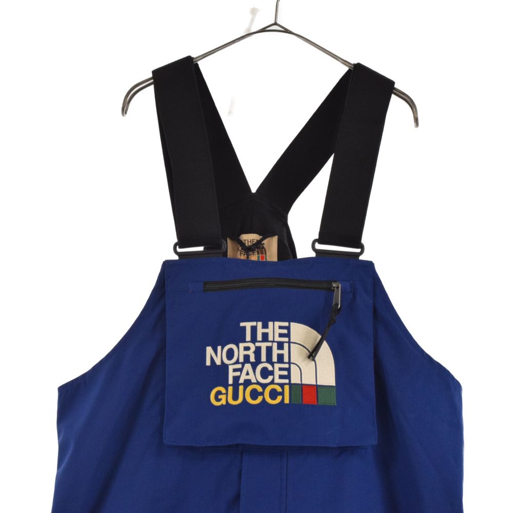 GUCCI × THE NORTH FACE / 21AW/エディション オーバーオール ブルー・レッド/L/ネイビー/ナイロン/無地/663768 GUCCI (グッチ) 21AW×The North Face エディション オーバーオール