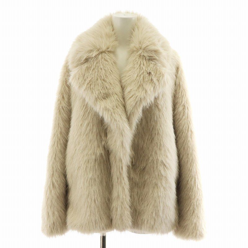 ハウント HAUNT FAUX FUR COAT フェイクファーコート ミドル丈  