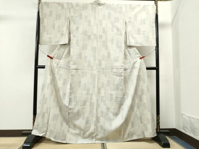 平和屋着物●本塩沢　110亀甲　吉祥文　やまと金ラベル　胴抜き仕立て　正絹　逸品　CAAS6882yc 平和屋着物○本塩沢 110亀甲 吉祥文 やまと金ラベル 胴抜き仕立て 正絹
