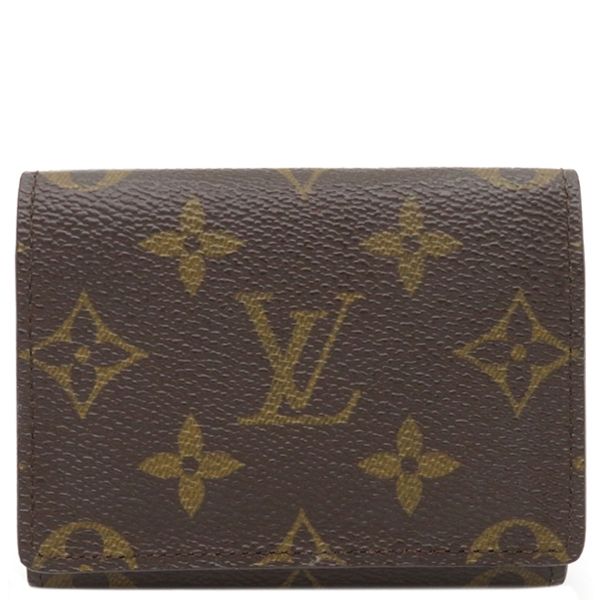 ルイヴィトン LOUIS VUITTON 名刺入れ アンヴェロップ カルト ドゥ ヴィジット モノグラムキャンバス モノグラム 茶 カードケース 定期入れ M62920 CA0061 保存袋