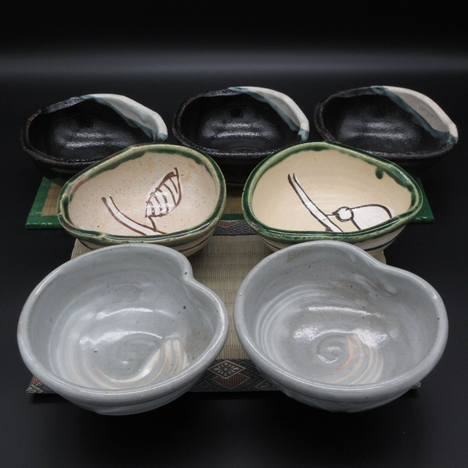 ☆陶器 瀬戸物 美濃焼 守峰窯 織部 志野 小鉢 7点セット - メルカリ