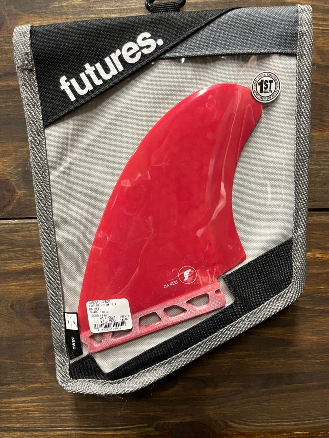■FUTURES フィン DA KEEL ツインフィン RED■ futures フューチャー DA KEEL RED ツインフィン 日本限定