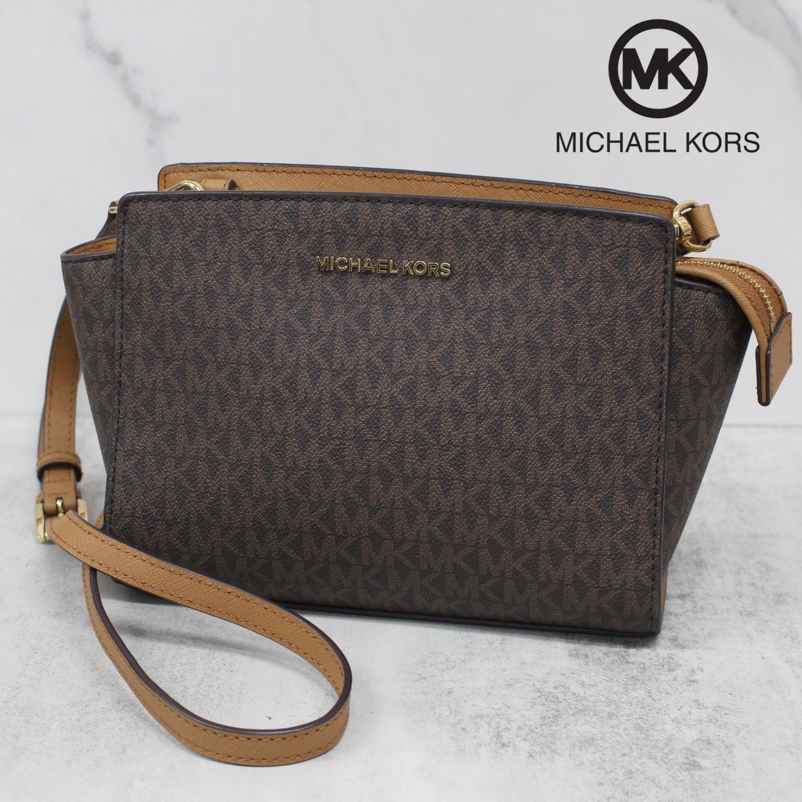 S021)MICHAEL KORS/マイケルコース ショルダーバッグ 斜めがけ