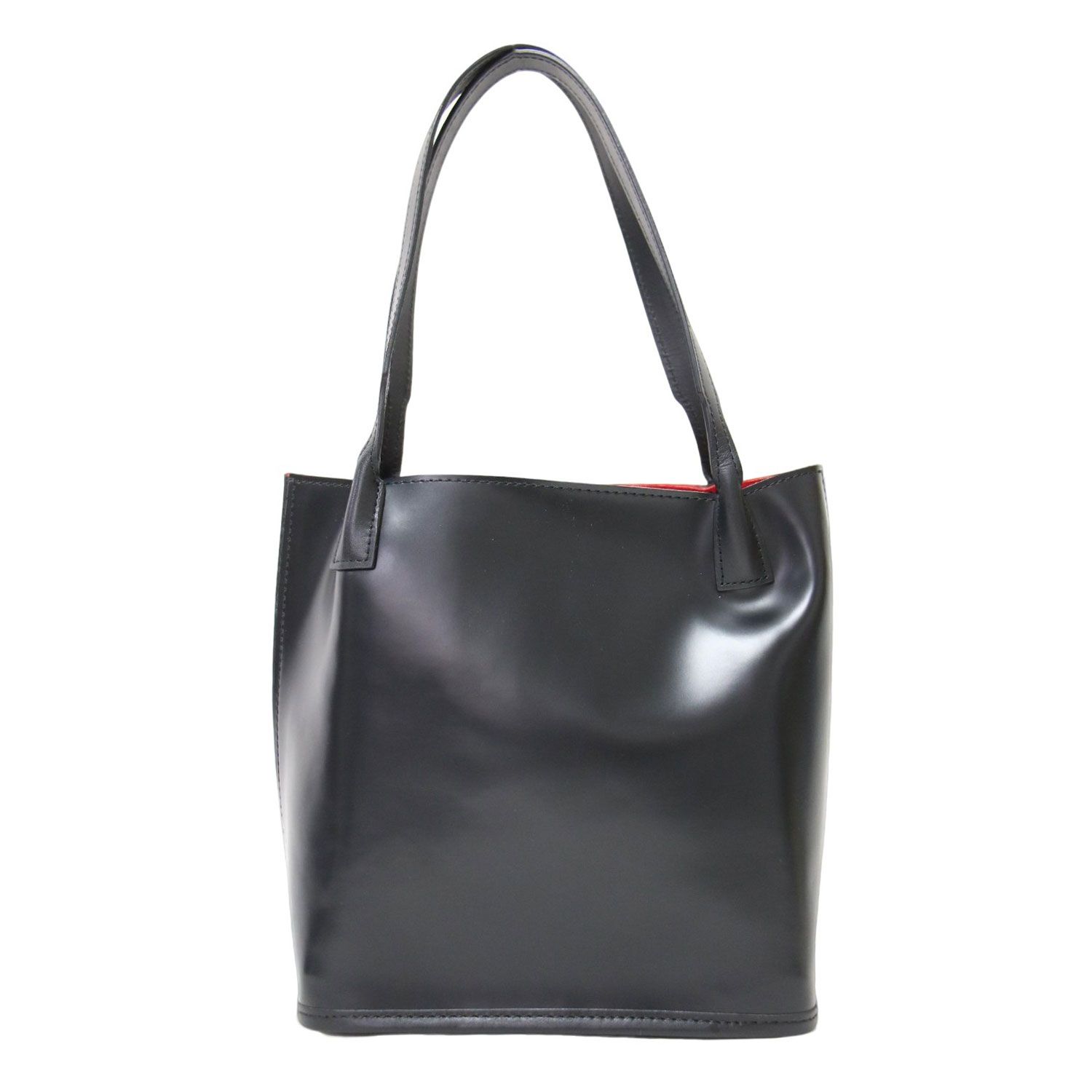 PIENI ブラックレザー ハンドバッグ Women Fashion 【公式通販】