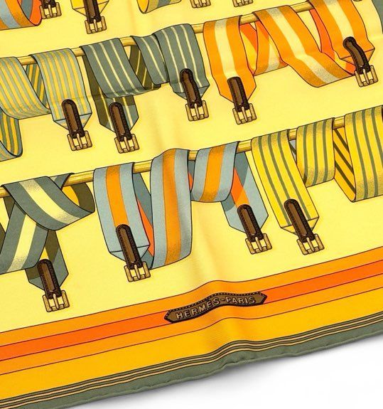 エルメス HERMES プチカレ45 Les Sangles サスペンダー スカーフ