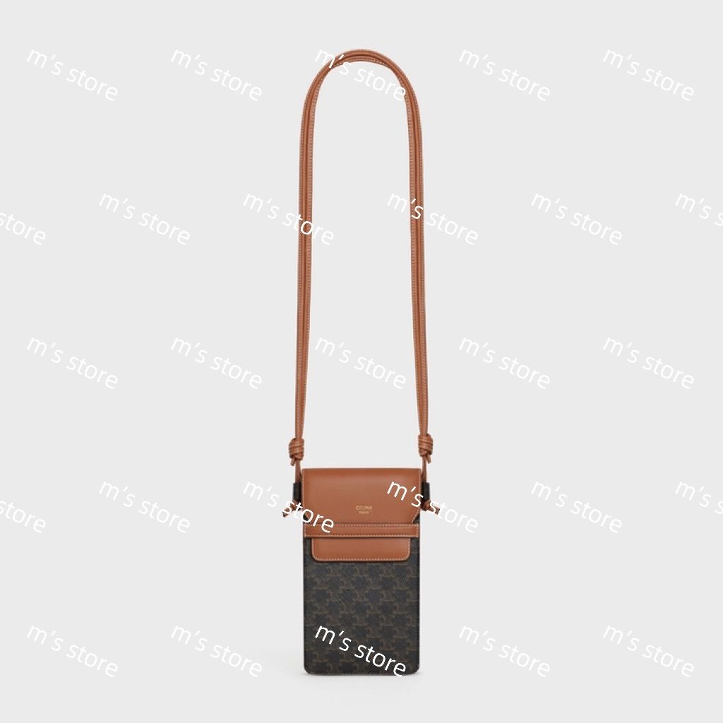 新品 CELINE セリーヌ フラップ付き モバイルポーチ フォン
