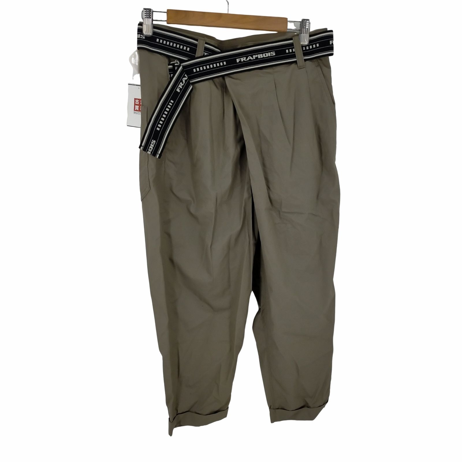 フラボア FRAPBOIS ベルト付き2タックワイドパンツ デカパン