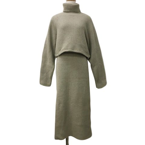 グラムリップス Glam Lips セットアップ ニット ワンピース Iライン  